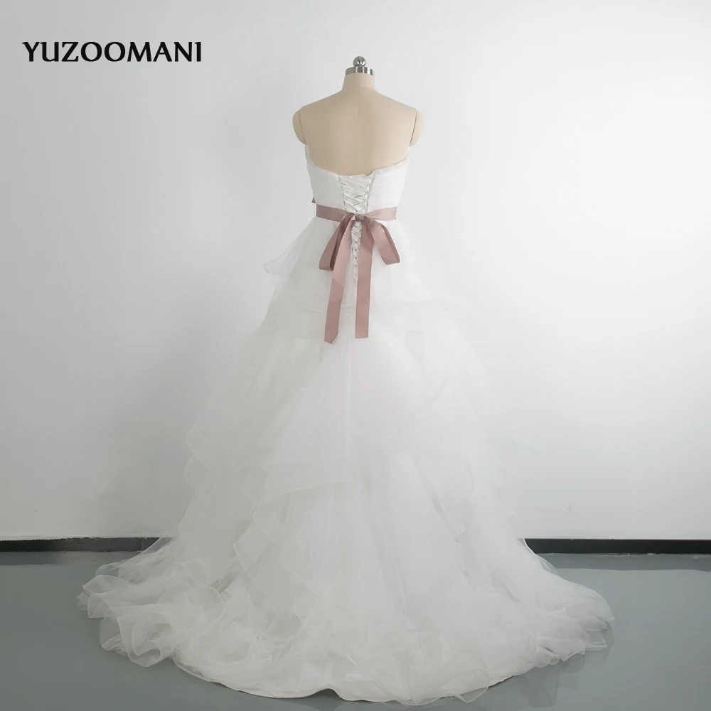 Yuzoomani 2018 Новая мода Line без бретелек слоистых драпировки минималистский суд Поезд