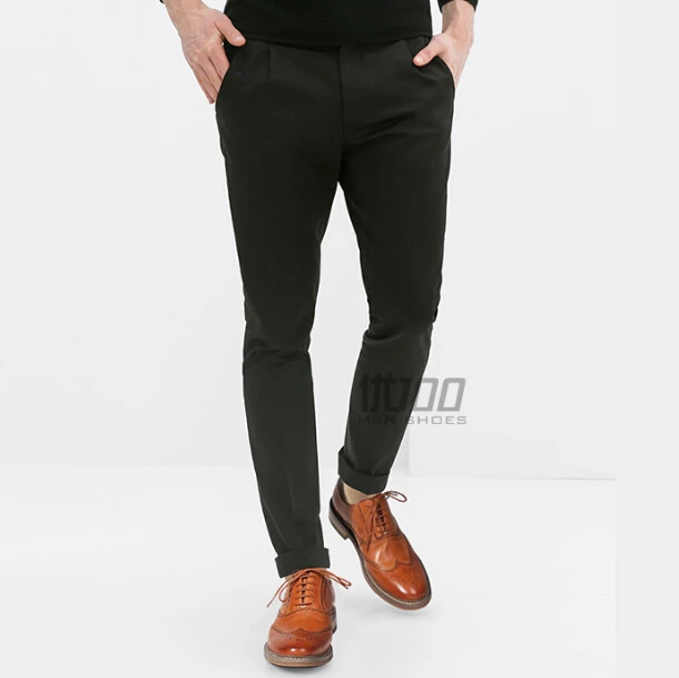 Броги в винтажном британском стиле из натуральной кожи коричневого цвета