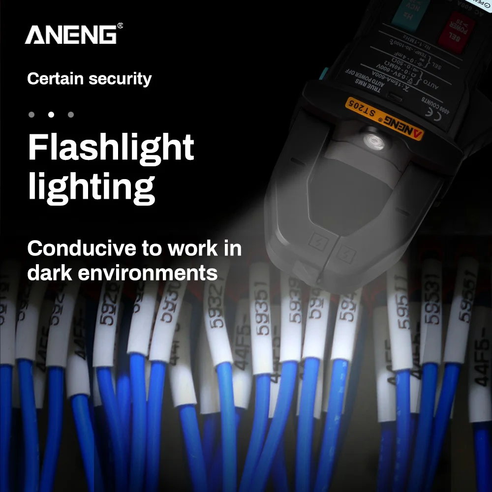 Цифровой мультиметр Амперметр True RMS 4000 отсчетов|Токоизмерительные клещи| |