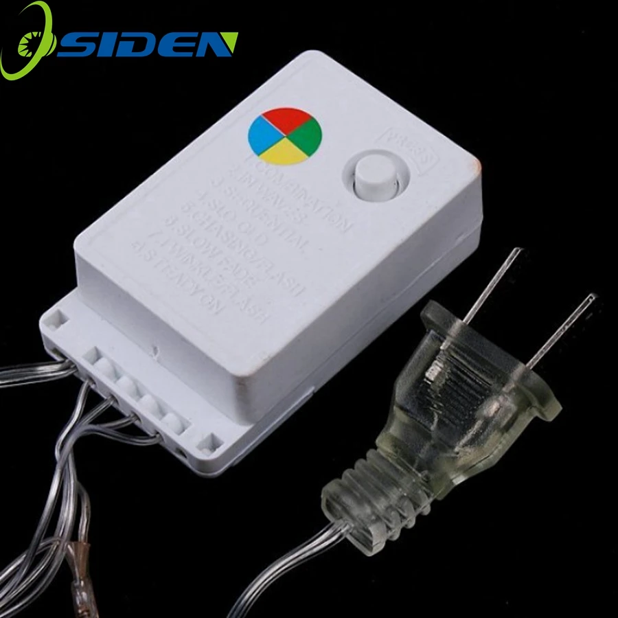 OSIDEN рождественские строки света AC110V 220 V Свадебные/вечерние украшения световая гирлянда на открытом воздухе Водонепроницаемый светодиодный светильник 9 Цвет 500 светодиодный 50 м