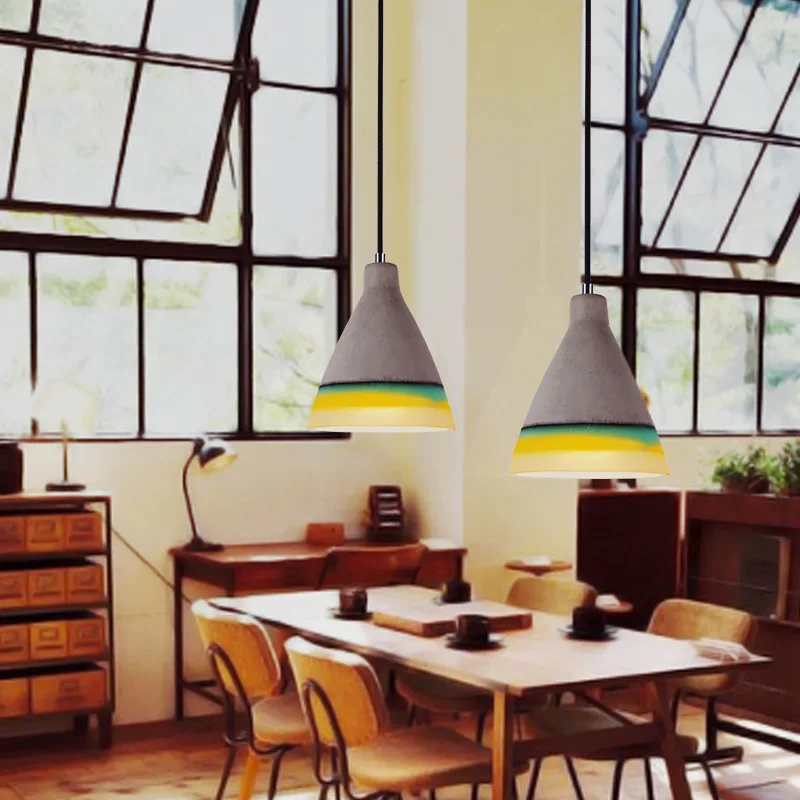 

Industrial Vintage Retro Loft Cement Led E27 Pendant Light For Dining Room Bar Restaurant Deco 80-265v 1369