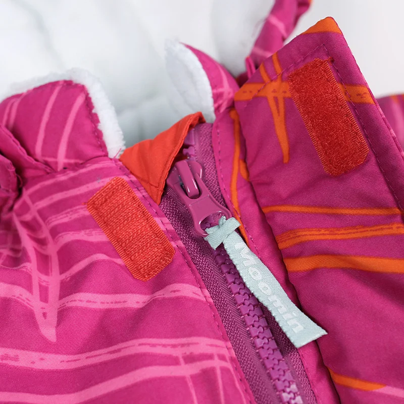 Moomin комбинезон с рисунком розовый синий длинный рукав Зимний водонепроницаемый