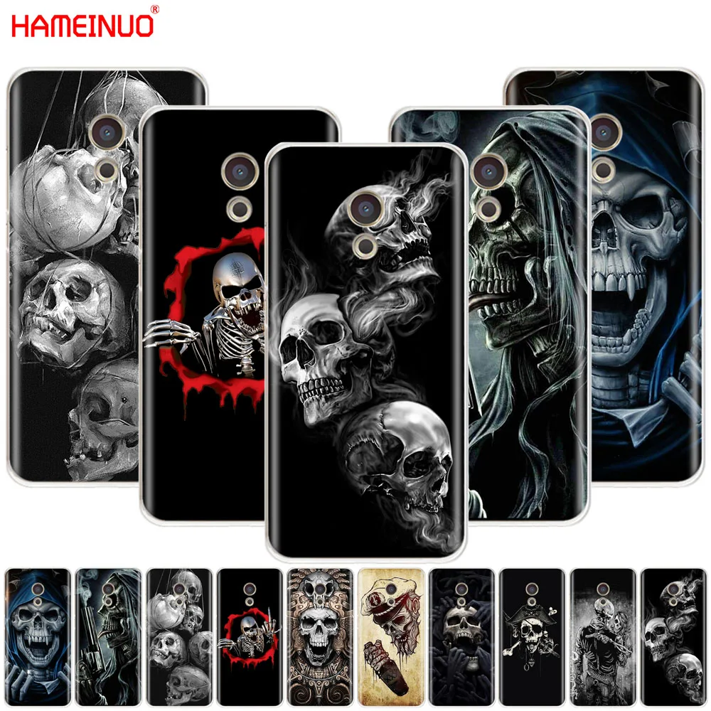 HAMEINUO чехол с черепом для Meizu M6 M5 M5S M2 M3 M3S MX4 MX5 MX6 PRO 6 5 U10 U20 note plus|Бамперы| |