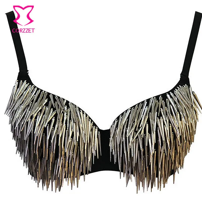 Бюстгальтер пуш-ап с металлическими заклепками | Женская одежда