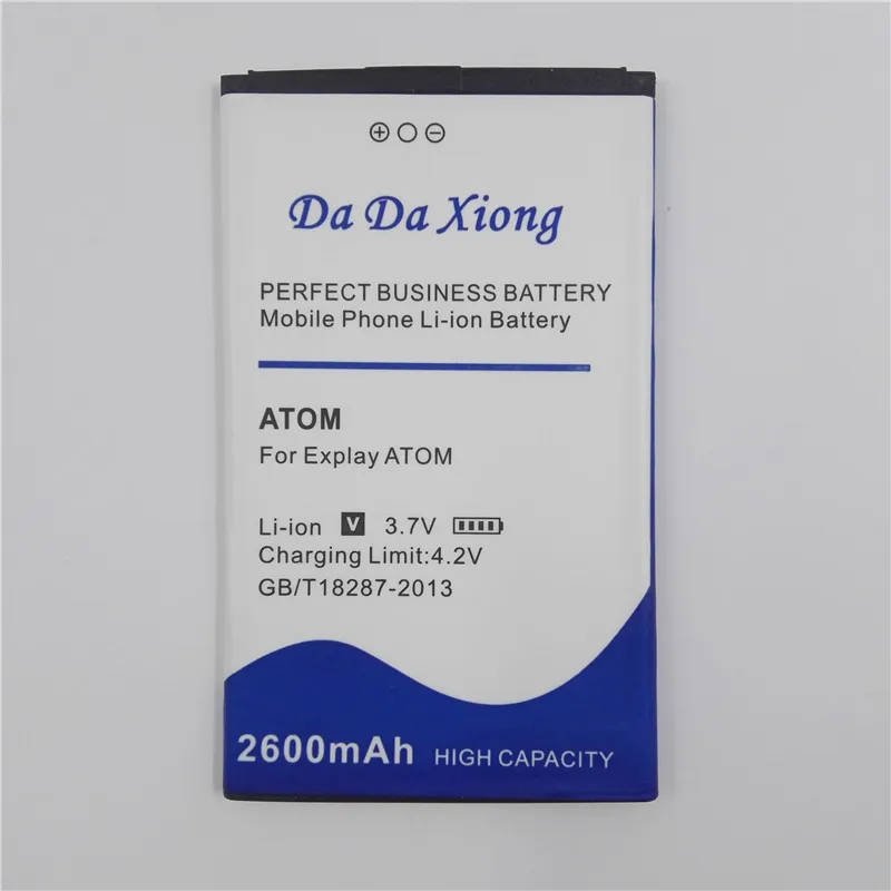 Высококачественный Сменный аккумулятор для Explay ATOM батареи 2600mAh батарея сотового