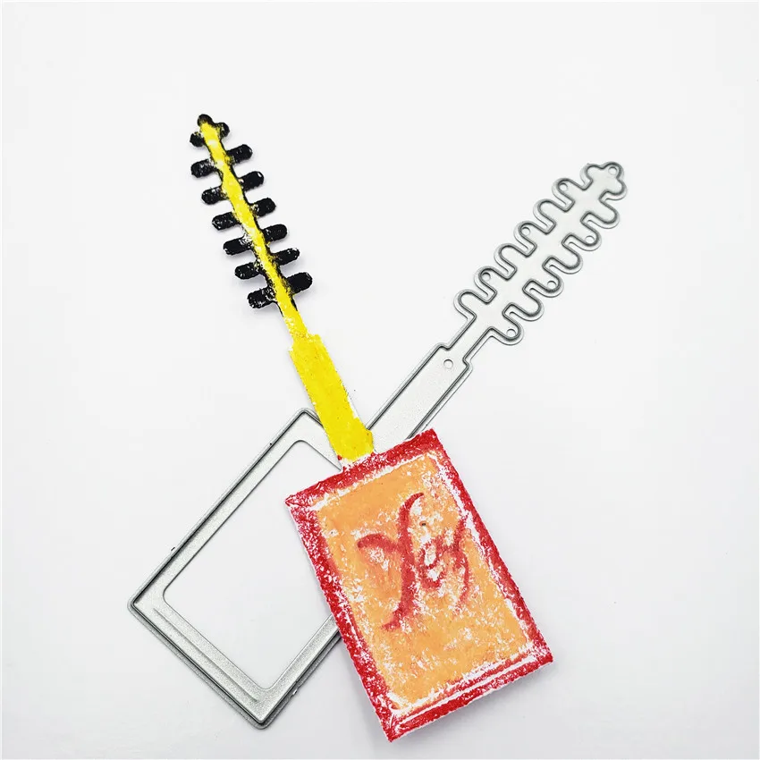 PANFELOU Eyelash brush metal craft paper die cutting dies Scrapbooking/DIY Valentine's Day Easter Embossing mould | Дом и сад