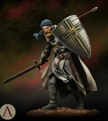 Классический 75 мм набор моделей из смолы с изображением крестовых походов