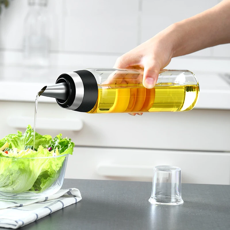 Бутылка оливкового масла премиум класса без капельного стекла масло Pourer