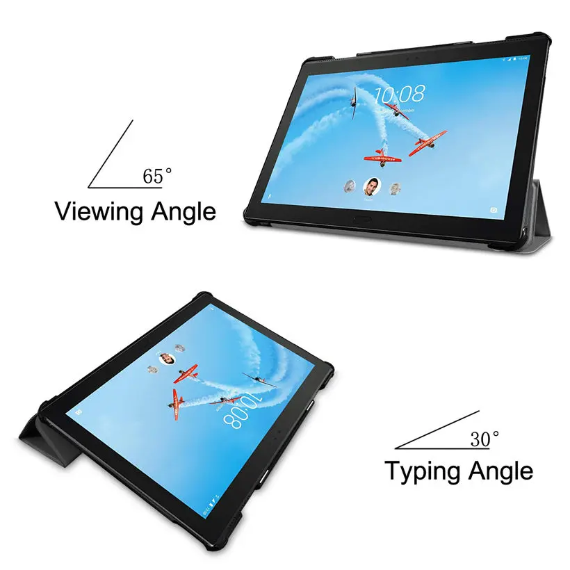 Чехол для Lenovo Tab P10 TB-X705F TB-X705L 10 1 &quotSmart Cover Funda Tablet Slim защитный чехол-подставка +