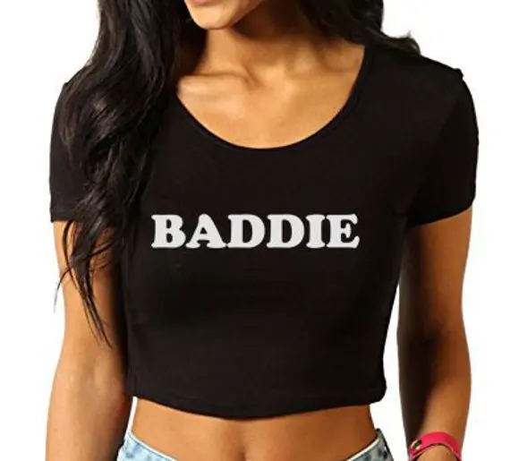 Женская укороченная футболка Skuggnas Baddie Tumblr подарочные футболки для нее