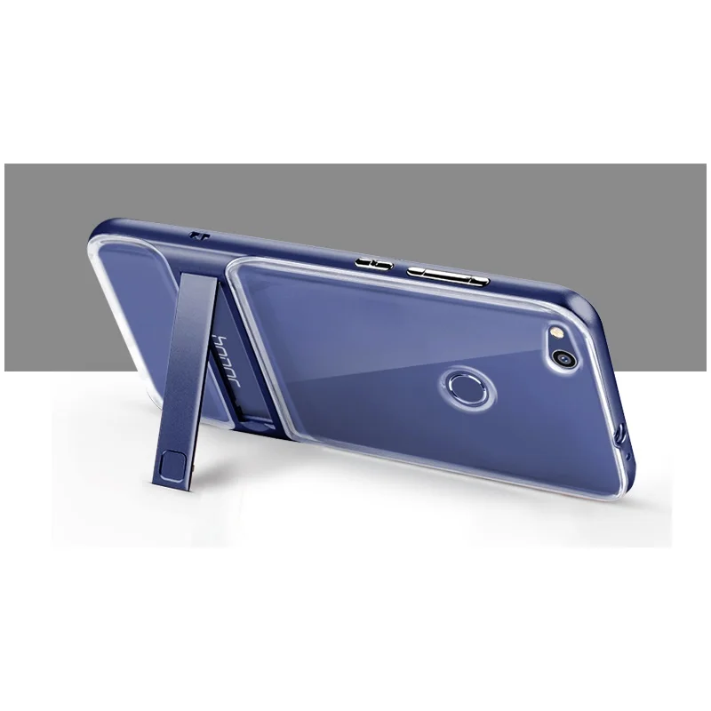 ELEGANCE Cover For Huawei P8 Lite (2017)&ampHonor 8 Bag TPU + PC Kickstand Case Accessory for (2017) Shell Capa |
