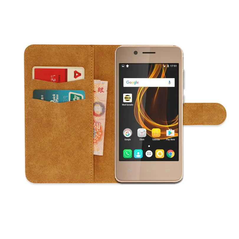 Роскошный кожаный эксклюзивный чехол книжка для Micromax Q402 бумажник с откидной