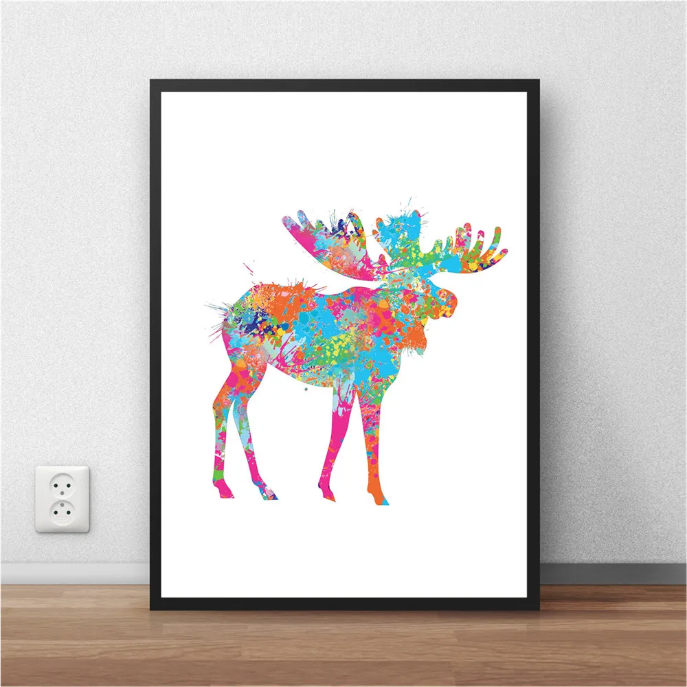 Свободный корабль Абстрактная Акварель Плакат Красивая леди Живопись Стены