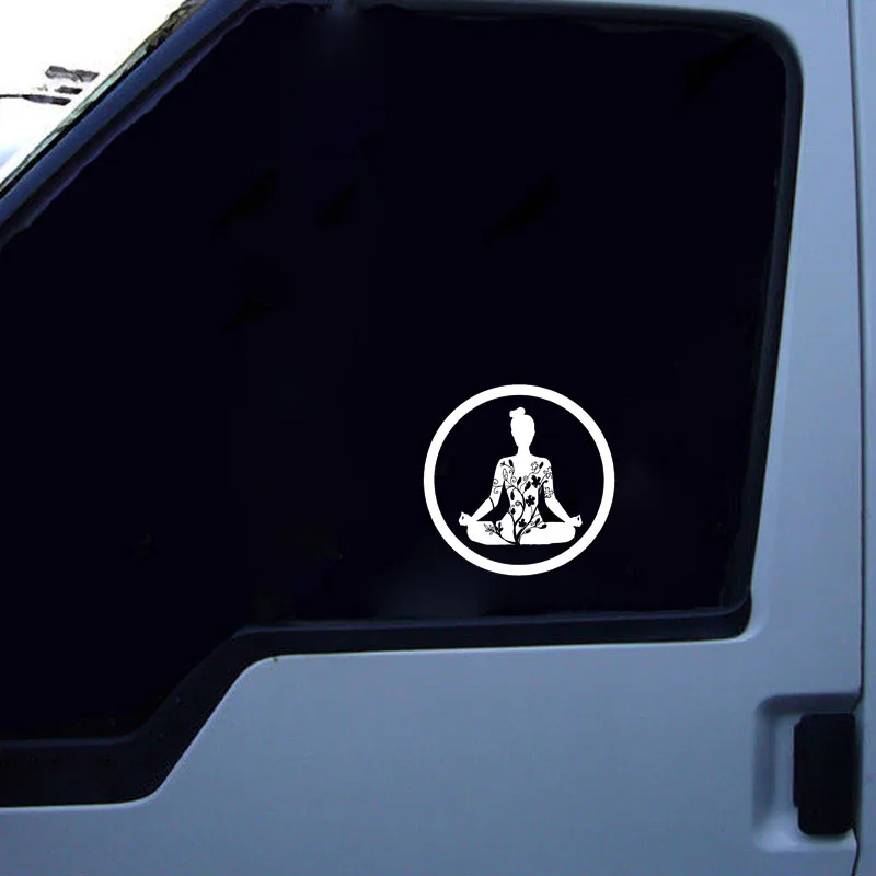 QYPF 12 9*12 9 крутой Спорт Йога Zen медитация Лотос поза автомобиля моделирование