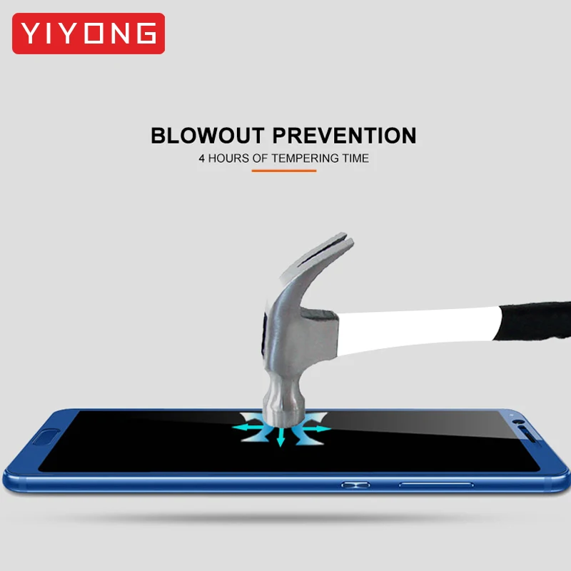 YIYONG 5D полное покрытие стекло Huawei Honor View 20 10 9 закаленное Защита экрана V20 V10 V9 V |