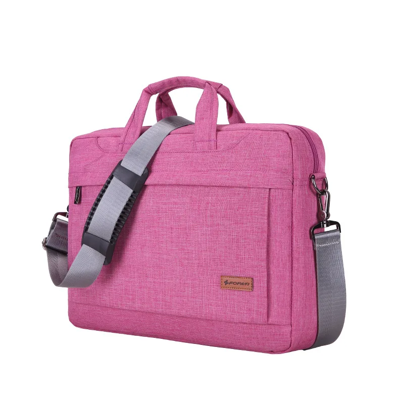 14 inch Pink Kissyenia 14 15 дюймов портфель для ноутбука Мужская водонепроницаемая официальная деловая сумка для компьютера дорожная Портативная сумка на плечо KS1198 - Цвет: 14 inch Pink