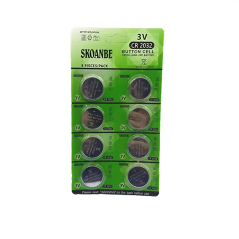 TBUOTZO GREEN 4 шт. CR2032 DL2032 CR 2032 ECR2032 кнопочная монета 3 В литиевая батарея для часов