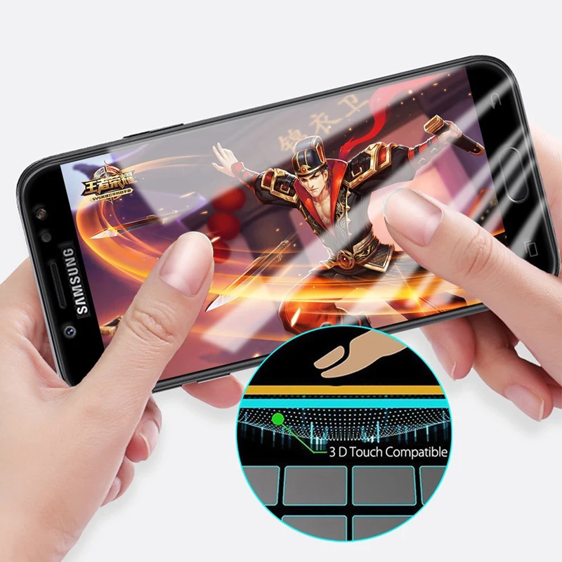 С уровнем твердости 9 H закаленное Стекло для samsung Galaxy C9 Pro C8 C7 C5 Полный пленка J7 J5 J3
