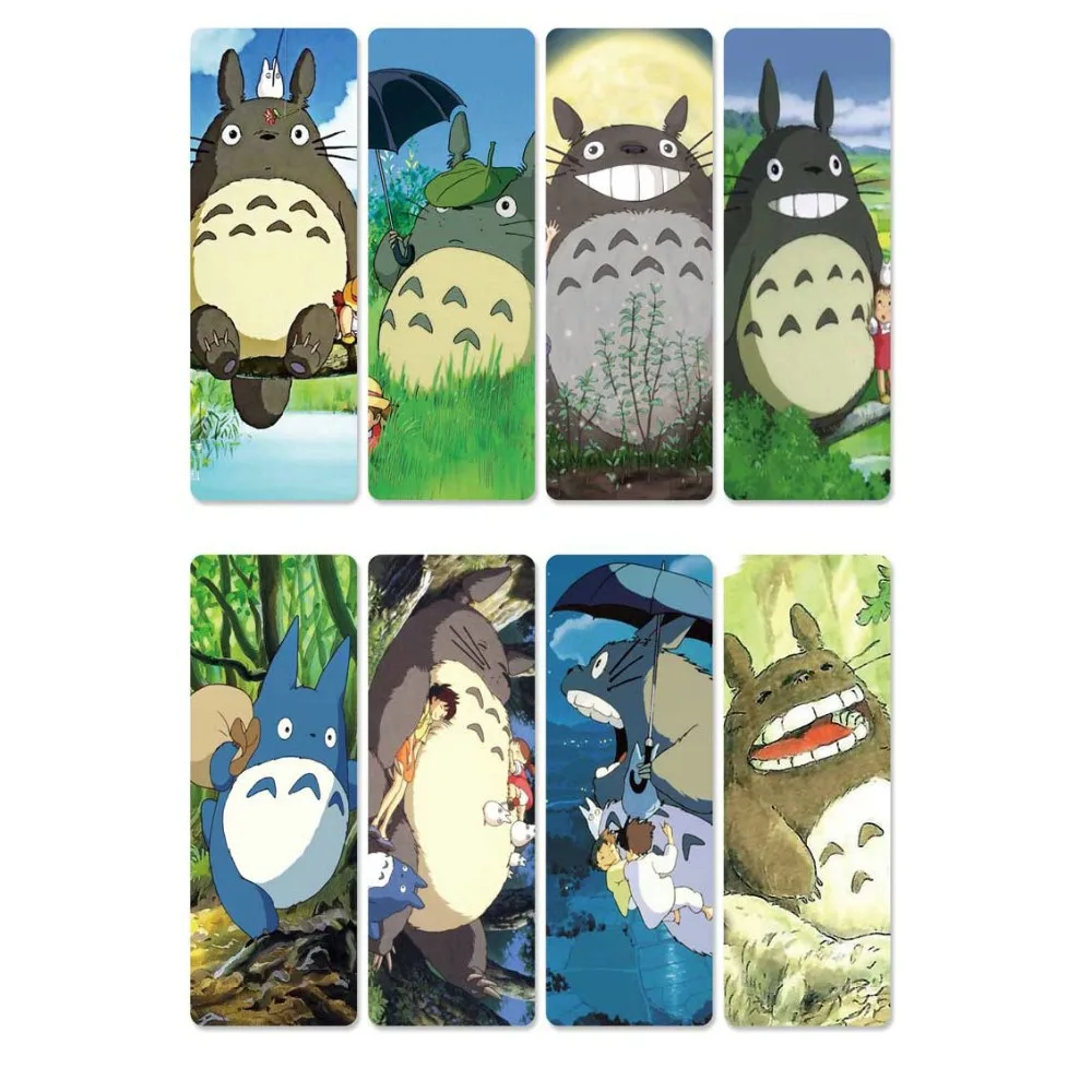 8 шт. водонепроницаемая Прозрачная ПВХ пластиковая вкладка из аниме My neighant Totoro |
