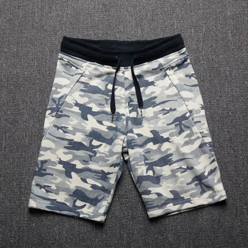 Лето свободного покроя мужчины шорты с рисунком Высокое качество хлопок-мужчин