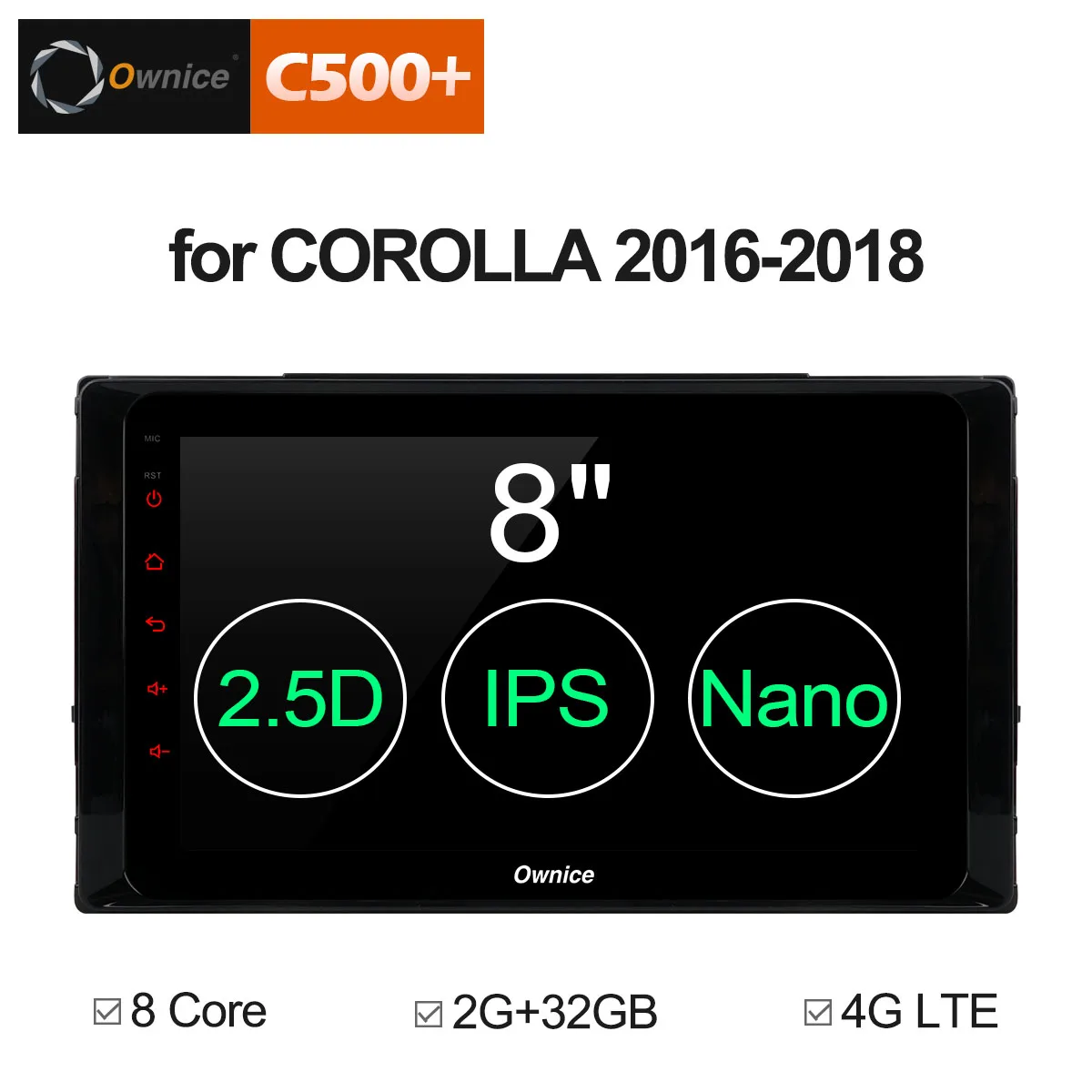 Ownice C500 + G10 Android 8 1 Octa Core автомобильный DVD gps для Защитные чехлы сидений сшитые