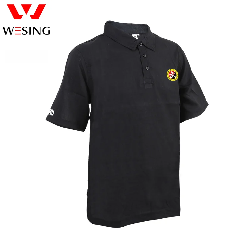 Wesing Sportswear T-shirt With Collar Light Sport Polo Shirt Martial Arts Tshirt Team Training Kungfu Uniforms | Спорт и развлечения