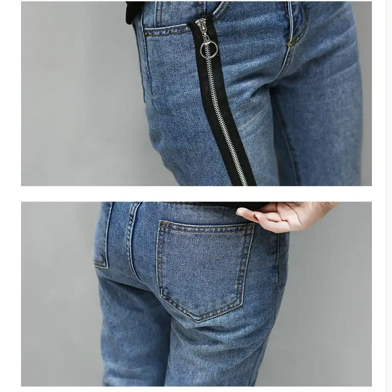 Мода Хип-хоп Джинсы для женщин женские 2018 хлопок кисточкой лоскутное Для