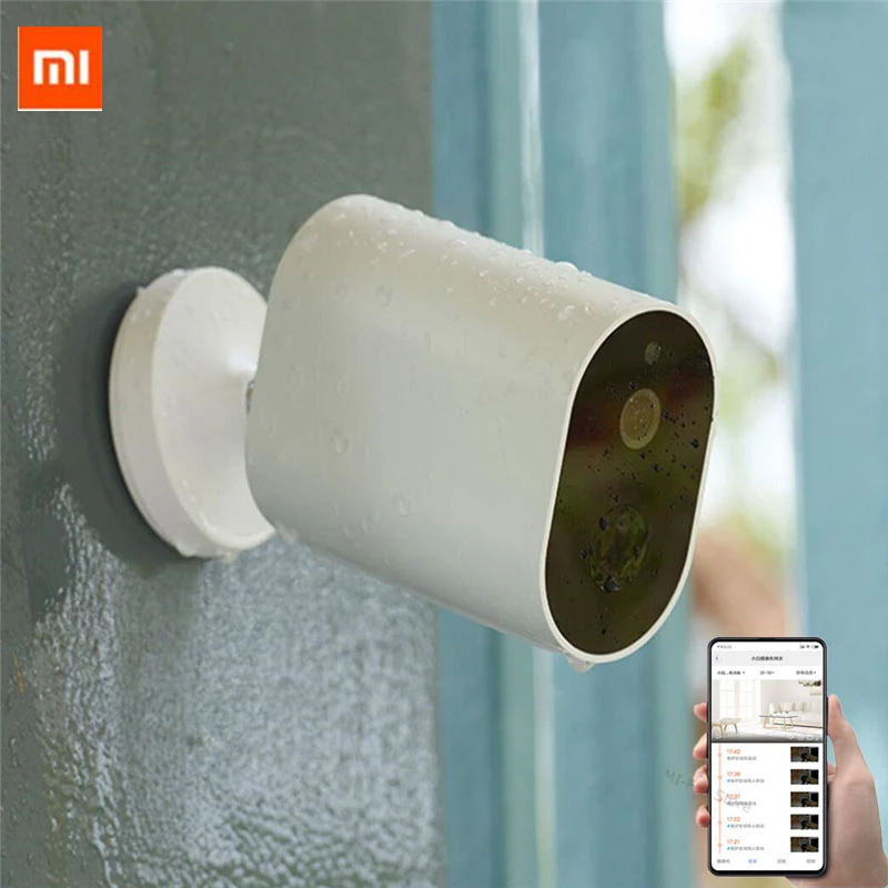 Xiaomi Smart Camera 1080P с батарейным шлюзом 120 градусов IP 65 водонепроницаемый AI Humanoid