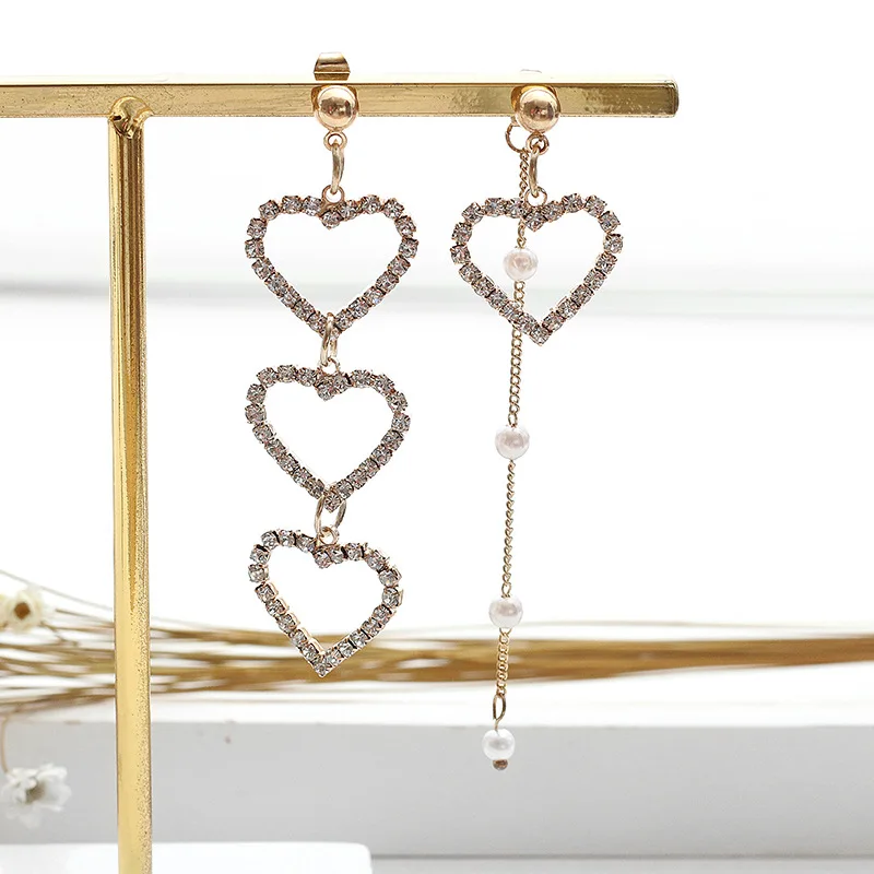 Женские серьги клипсы с жемчугом и кристаллами|Серьги-клипсы| |