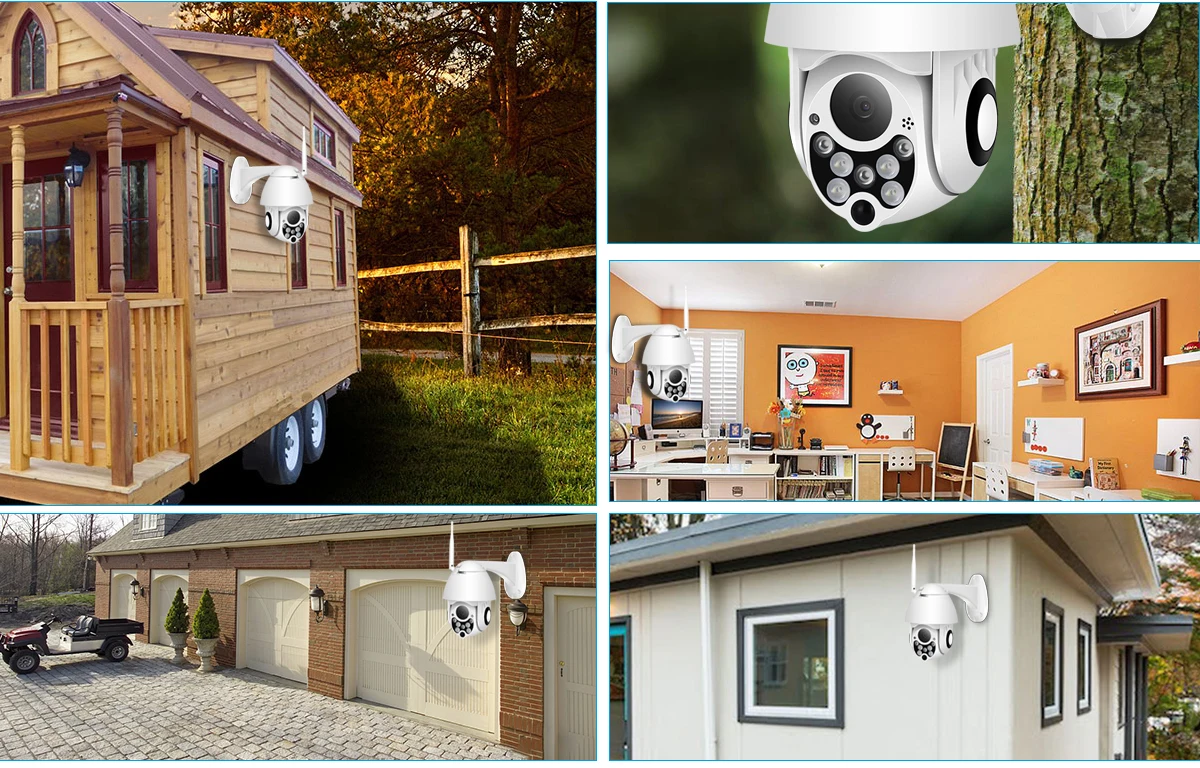 ANBIUX 1080P Облачное хранилище Беспроводная PTZ IP камера скорость купольная CCTV Камера Безопасности s Открытый ONVIF двухстороннее аудио P2P камера wifi
