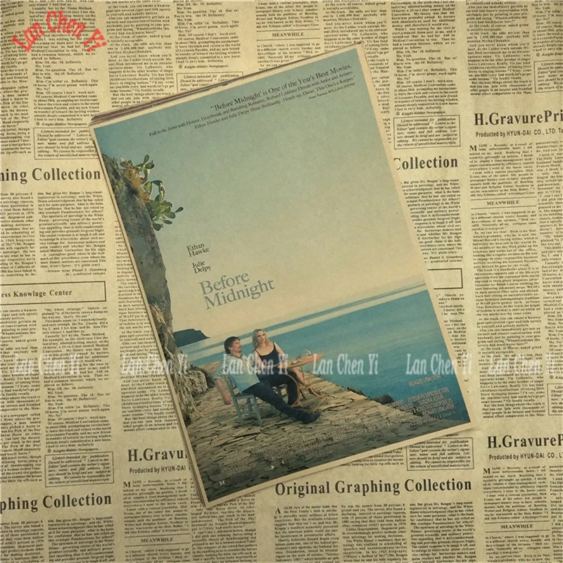 Before Midnight Retro Poster kraft paper Printed Wall Posters For Home Bar Room Decor | Дом и сад