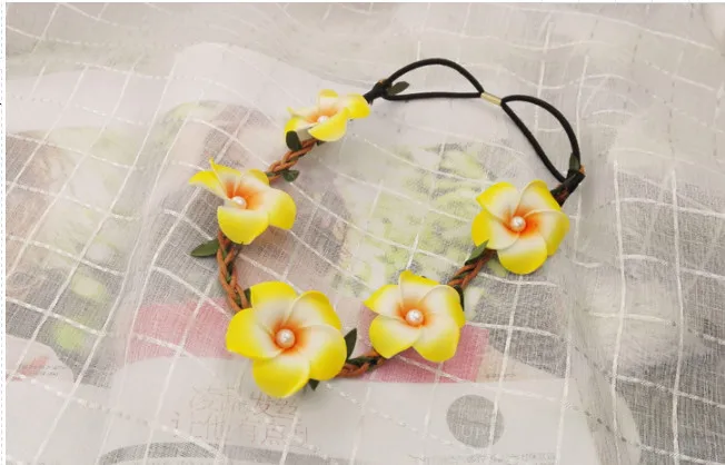 HappyKiss пляжные аксессуары frangipani плетеная лента из ротанга венок для волос