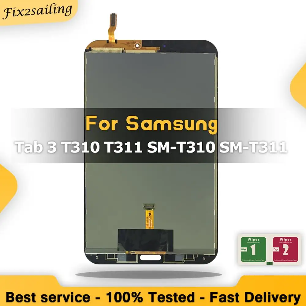 100% тестирование ЖК дисплей для Samsung Galaxy Tab 3 8 0 T310 T311 SM Дисплей Сенсорный экран