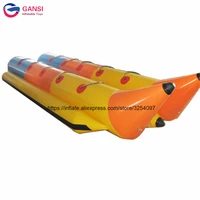 funny water sport game flying fish tubedouble towable banana boat 5 12 04m inflatable banana boat for sale