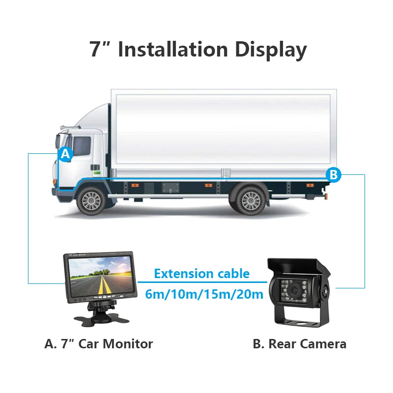 Jansite 4 3 дюймов 7 TFT lcd автомобильный hd-дисплей Универсальный водонепроницаемый 12 В