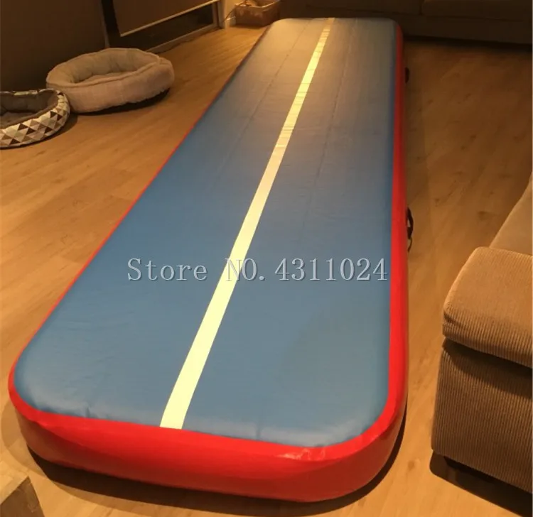 Продажа Надувной воздушный трек акробатика пол гимнастика 7x1 м Тренировочный Коврик для пола для тренажерного зала мат для чирлидинга Trick Pad для тхэ...