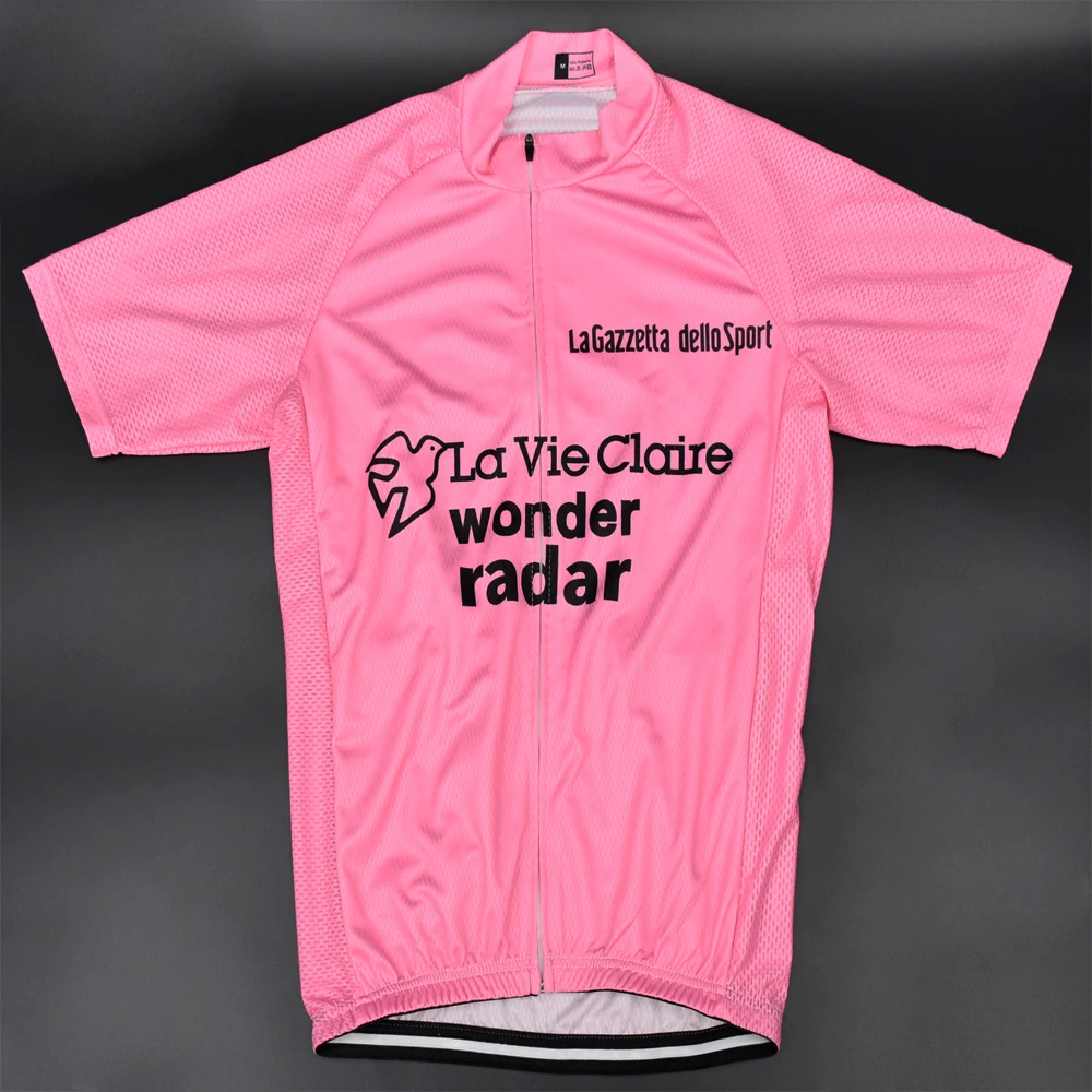 Новинка 2019 Мужская розовая велосипедная Джерси команды Pro Racing № 81 в стиле ретро