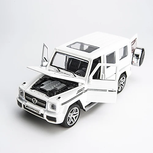 KIDAMI 1:32 Сплав MINIAUTO Ben GT& G65 оттягивающая литая под давлением модель автомобиля со звуком светильник подарок на день рождения игрушки для детей hotwheels - Цвет: G65-White