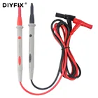 Силиконовый щуп DIYFIX, 1 пара, CAT III, 1000 В, 20 А, тестер проводов, щупы, контакты для цифрового мультиметра, игольчатый наконечник, мультиметр, тестер