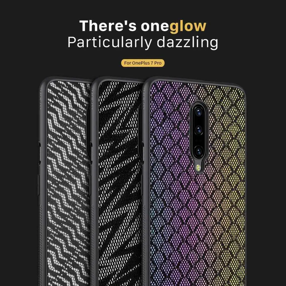 Чехол для Oneplus 7 Pro блестящий чехол 6 67 дюйма Nillkin twinkle Модный из искусственной кожи