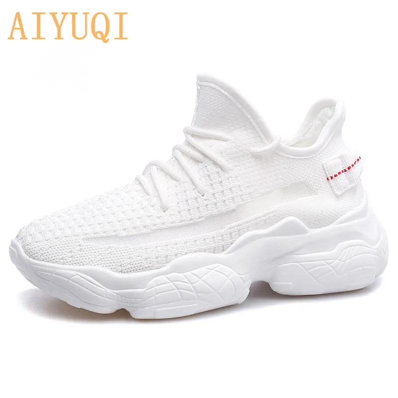AIYUQI женские кроссовки на платформе; Новинка года; летние женские кроссовки белого цвета; повседневная обувь, увеличивающая рост; женская обувь высокого качества