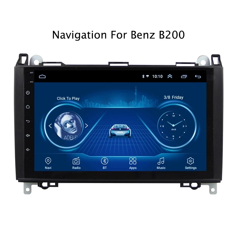 Супер тонкий сенсорный экран Android 8,1 радио gps навигация для Mercedes Benz Sprinter B200 b-класс W245 B170 W169 радио Bluetooth