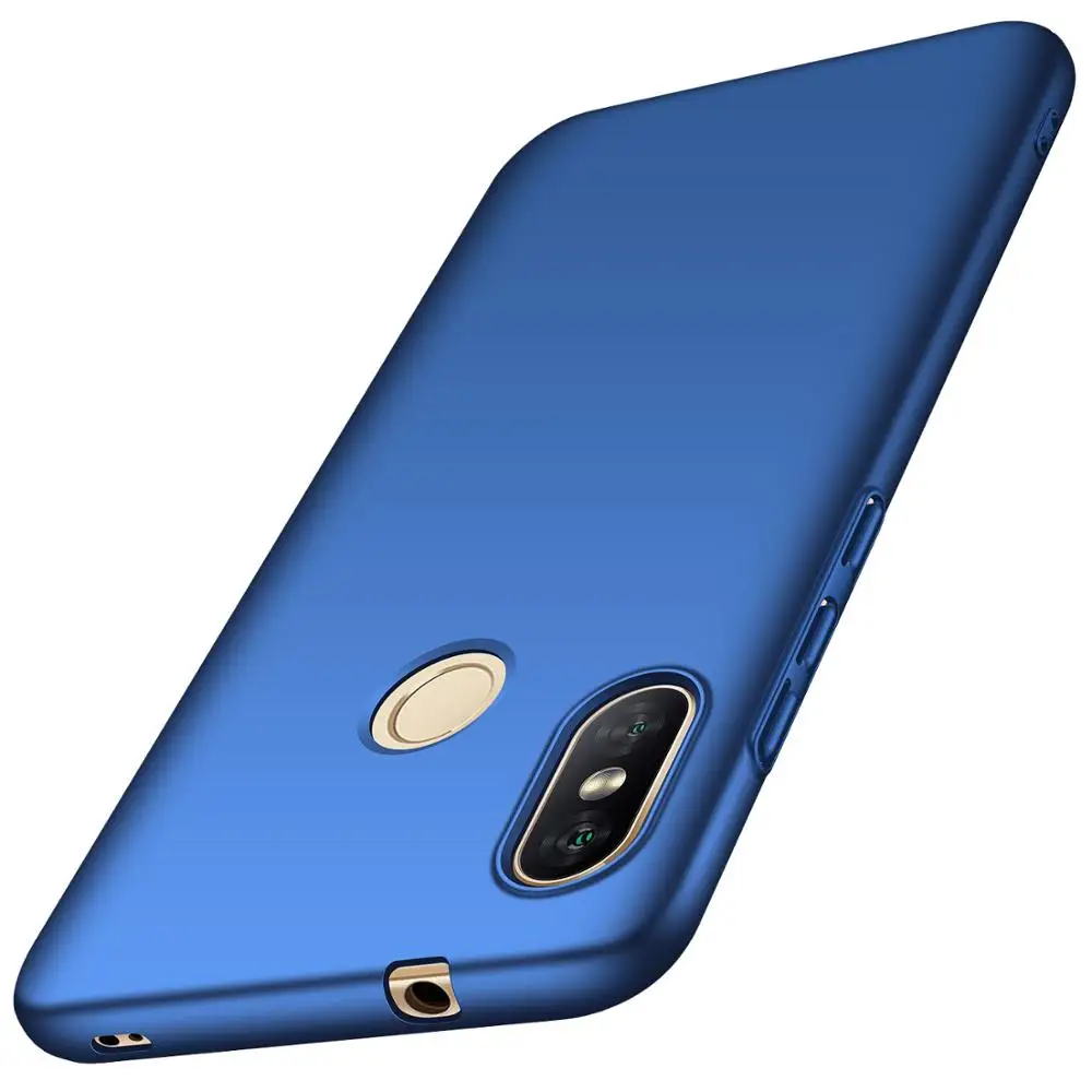 Чехол для Xiaomi Redmi Note 6 pro, Жесткий ПК, тонкий матовый защитный чехол для задней панели, чехол s для Xiomi Redmi 6A 6 pro Note6, чехлы для телефонов - Цвет: Синий