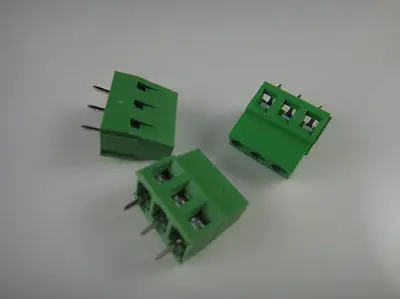 

100pcs 3 Pin Screw Terminal Block Connector 5mm Pitch G