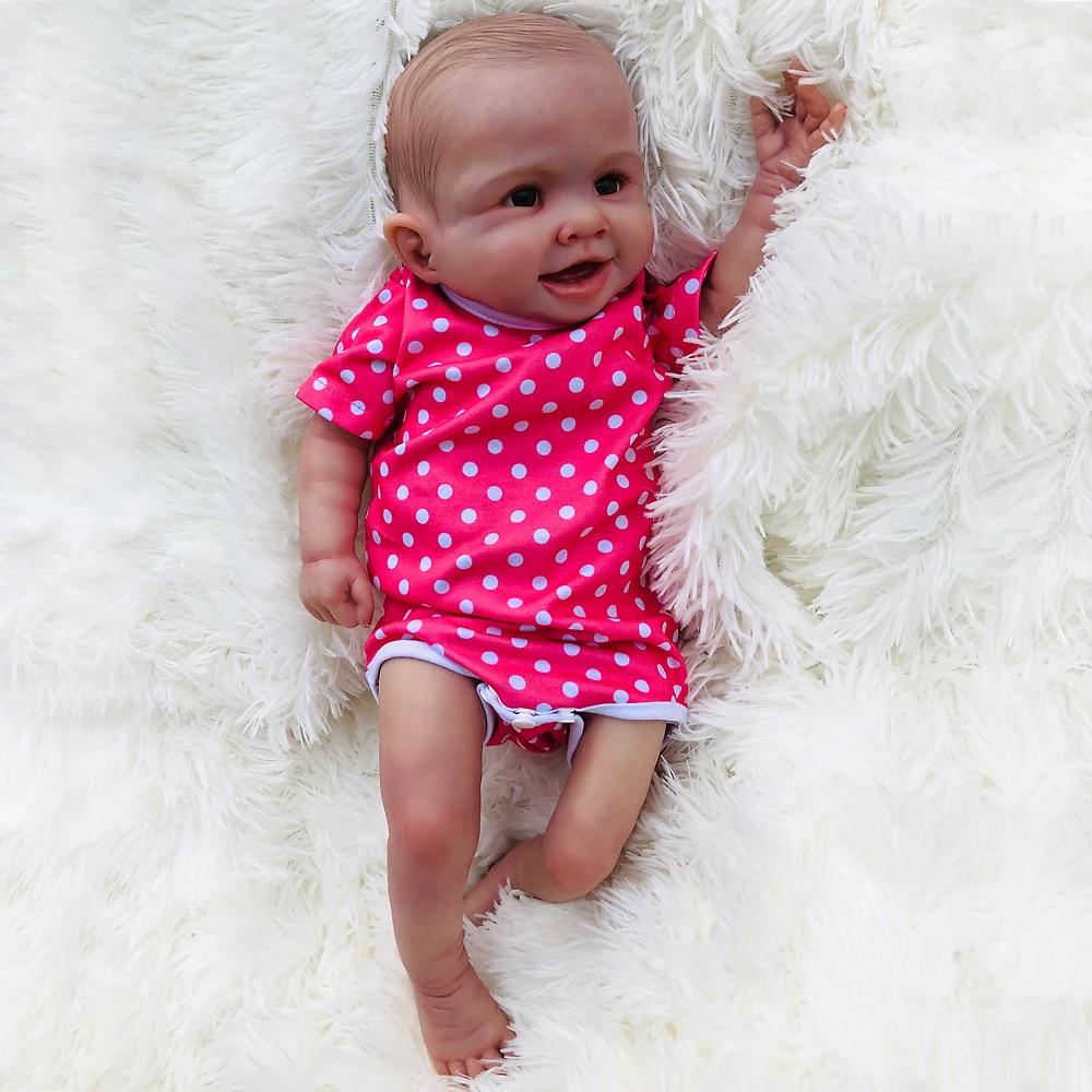 19 дюймов силиконовые куклы-Новорожденные реалистичные бутиковые куклы Reborn Baby
