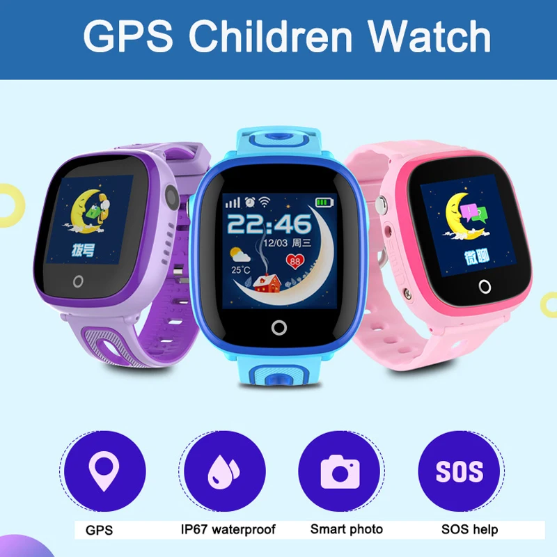 DF31G GPS + LBS умные детские часы Детские SIM карты сенсорный экран SOS звонки