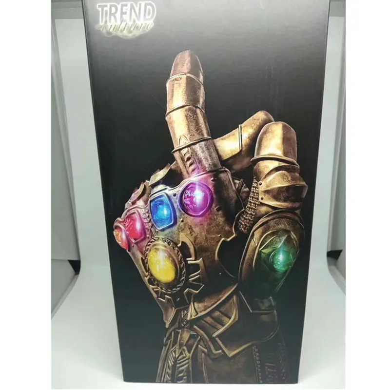 13 &quotМстители: Endgame Megamind танос Бесконечность Gauntlet со светодиодный подсветкой ПВХ