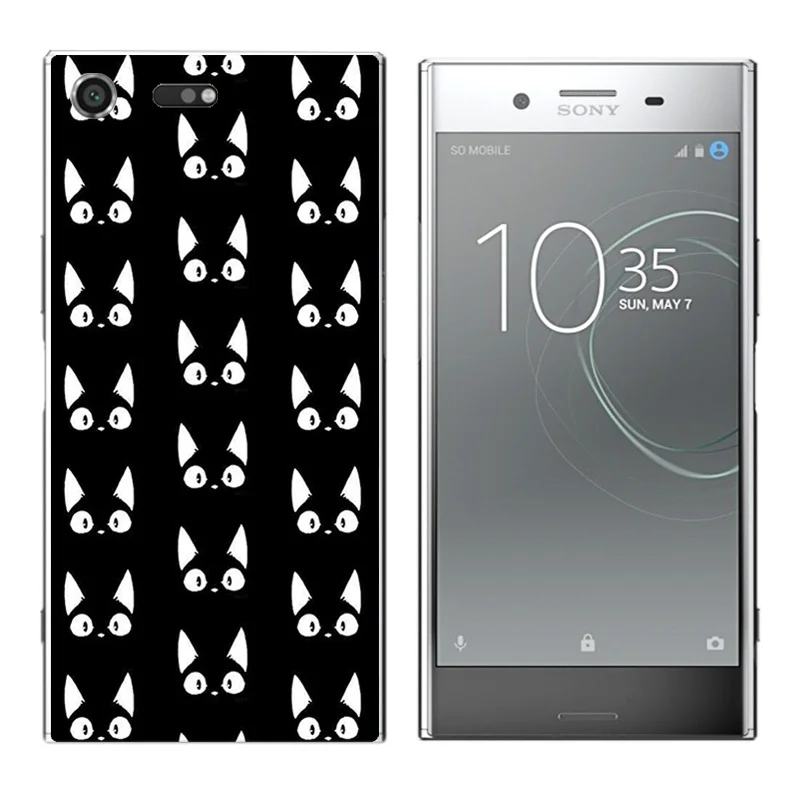 Новый чехол для Sony Xperia XZ Премиум мягкий ТПУ Золотой принт Premium G8141 G8142 задняя