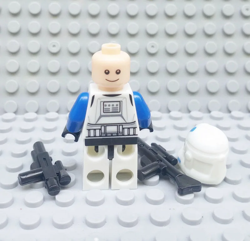 5 шт./лот StarWars синий Клон Trooper Building Конструкторы Игрушечные лошадки для детей Best