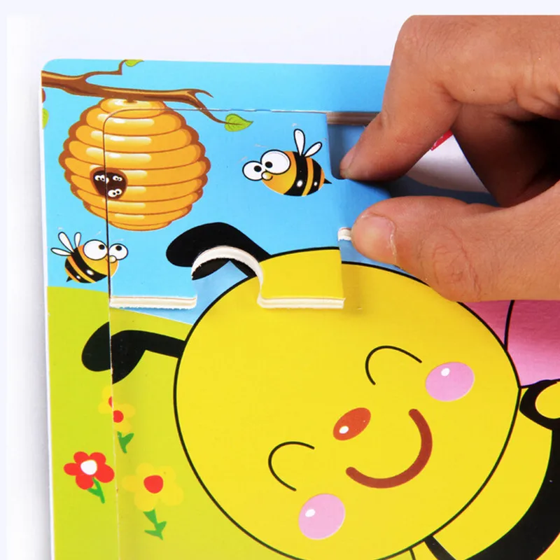 Деревянные пазлы для детей развивающие и Обучающие классические Пазлы детские